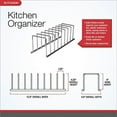 thumbnail image 2 of Spectrum Diversified Euro Kitchen Organizer for Plates, Cutting Boards Bakeware, Cooling, Pots & Pans, Serving Trays, Reusable Containers, and Lids Holder Rack, Industrial Gray, 2 of 2