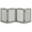 Grey, variant on Furniture  36 in. Ruffluv 4 Panel Expansion Pet Gate  Large - Grey