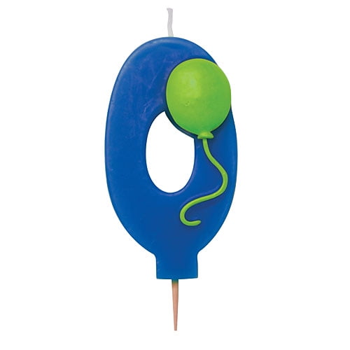 #0 Wax Balloon Birthday Candle