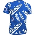 thumbnail image 3 of Youth Stitches Royal Los Angeles Dodgers Allover Team T-Shirt, 3 of 3