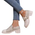 thumbnail image 5 of Willtoo Women's chunky PU Faux Leather Shoes with Bow Slip On Casual Daily Wear Loafers Rubber Sole Cute Casual Dress Footwear, 5 of 5