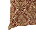 thumbnail image 2 of Jordan Manufacturing 20" x 20" Grovedale Pompeii Red Paisley Square Outdoor Throw Pillow (2 Pack), 2 of 9
