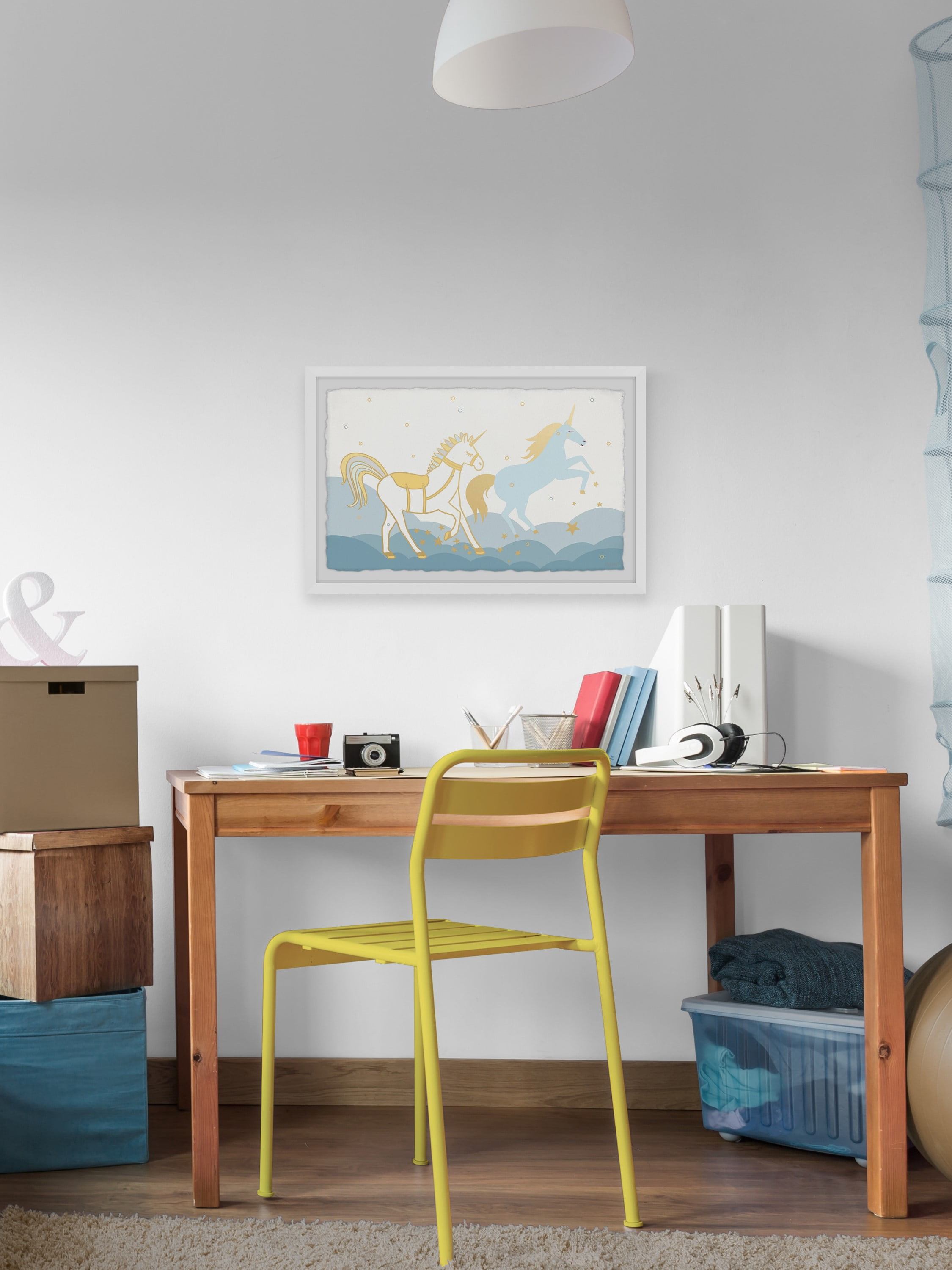 Marmont Hill The Unicorns Are Coming Framed Wall Art