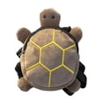 thumbnail image 4 of Arnés de mochila para perros, bolsa de transporte para mascotas con forma de tortuga, linda mochila transpirable para cachorros, mochila de senderismo Marrón, 4 of 8