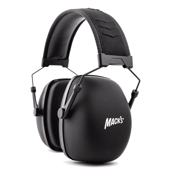 Mack's Maximum Protection Shooting Earmuffs - 30 dB Highest NRR - Hearing Protection for Hunting, Tactical and Target Shooting (Black)