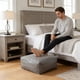 thumbnail image 1 of 45 x 45 x 15cm Lazy sofa with footstool opening for storage, 1 of 6