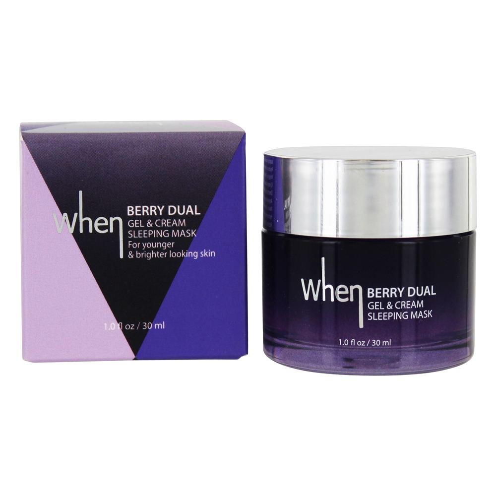 When When Gel & Cream Sleeping Facial Mask Berry Dual 1 fl. oz