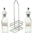 thumbnail image 2 of CUISINOX Cruet Oil and Vinegar Bottles Set with Dripless Spouts and Wire Caddy, English Labels - 6 oz. each, 2 of 4