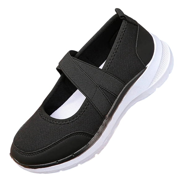 Wdhugt Womens Wedge Heel Shoes Breathable Mesh Low-Top Sneakers Comfortable Casual Walking Footwear Us 5.5 Length 9.06 Inches