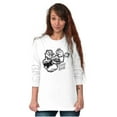 thumbnail image 4 of Popeye Sketch Old School Tattoo Style Unisex Plus Size Long Sleeve Shirt Brisco Brands 2X, 4 of 5