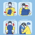 thumbnail image 4 of Travel Pillow, Office Rest Pillow Easy To Inflate And Deflate Folding And Portable  For Travel Camping Outdoor For Napping In The Office, 4 of 8