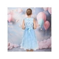 thumbnail image 5 of Sunny Fashion Flower Girl Dress Blue Net Ruffle Wedding Vintage Formal Gown Mesh 12 Years, 5 of 8