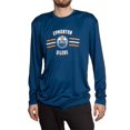 thumbnail image 1 of Edmonton Oilers Long Sleeve Rashguard for Men - Distressed Lines, 1 of 3