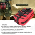 thumbnail image 3 of MOLLE Kit de Suministros Militares de Primeros Auxilios Estuche Impermeable Múltiples Bolsillos y Soporte Flexible Bolsa de Almacenamiento de Medicamentos para Situaciones de, 3 of 8