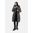 thumbnail image 6 of Marikoo Women's Knee-Length Quilted Winter Jacket with Hood - Benikoo, 6 of 8
