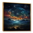 thumbnail image 2 of Designart "Starlit Night With Zodiac Stars" Astrology Floater Framed Wall Art Prints, 2 of 5
