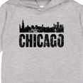 thumbnail image 3 of Inktastic Chicago Skyline Grunge Toddler Hoodie, 3 of 4