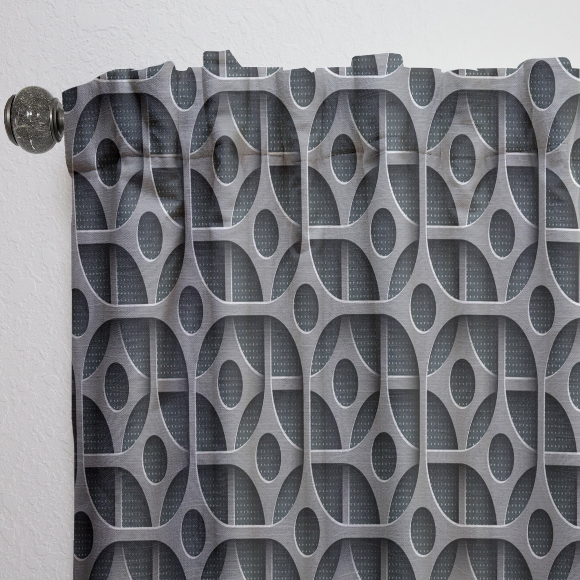 Designart 'Scandinavian Pattern XIX' Scandinavian Curtain Panel