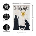 thumbnail image 3 of Evergreen Flag, Nativity Silhouette House Linen Flag, 44'' x 0.69'' inches, 3 of 6