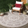 thumbnail image 2 of SAFAVIEH Cabana Joshua Medallion Indoor/Outdoor Area Rug, Beige/Ivory, 6'7" x 6'7" Round, 2 of 16