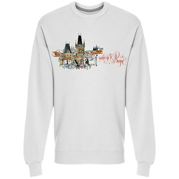 Welcome To Prague Travel Sweatshirt Men -Image by Shutterstock, Male XX-Large