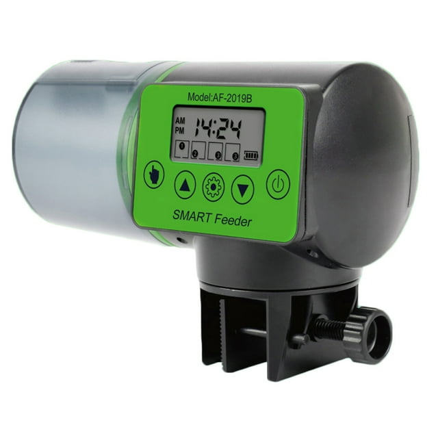 Billuyoard Alimentador automático de peces 2 en 1, herramientas eléctricas para pecera Digital, dispensador Manual de alimentos, pegatinas de doble cara, Alimentadores automáticos de peces Billuyoard JJ25829-00B