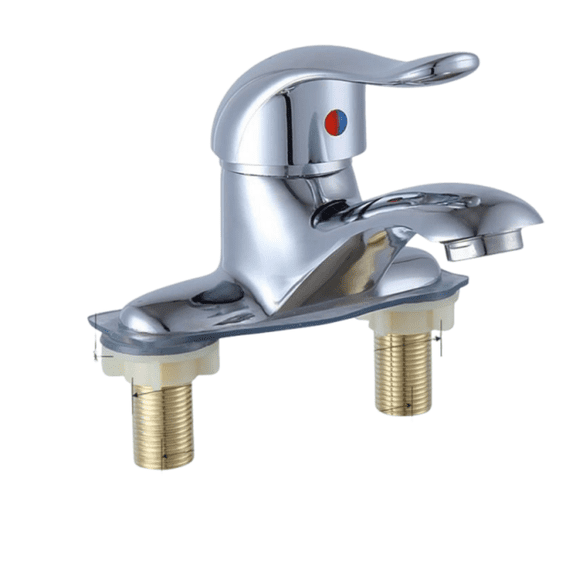 Deal Countdown! Bathroom Faucet Alloy 2 Hole Handle Faucet Hot And Cold Water Mixer Tap Washing Basin Faucet Replacement Home Hotel Faucets Practical Home Decor 6.1"