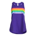 thumbnail image 5 of LA Thread Women's Rainbow Graphic Tulip Tank Top, 5 of 5