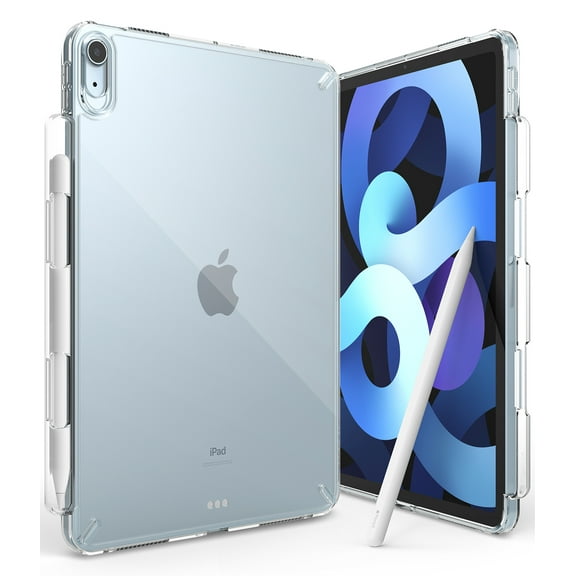 Ringke Fusion Case for iPad Air 4, 4th Generation, Hard PC Back TPU Bumper Drop Protection - Clear
