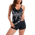 thumbnail image 1 of Traje de baño de dos piezas Trajes de baño modestos con cuello en V de moda Control de barriga para mujer Fiesta en la playa, 1 of 6