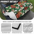 thumbnail image 6 of Whosucclay Tropical Floral Golf Ball Golf Cart Seat Protector, Elastic Anti-Slip for 2 Person Golf Cart Seat Foldable Design Golf Seat Cover, 52.36"x 32.28", 6 of 7