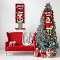 thumbnail image 4 of Merry Christmas Banners, Christmas Porch Sign Gnome and Santa Claus Holiday, 4 of 5