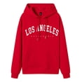 thumbnail image 2 of Women's Oversized Hoodies Los Angeles Print Long Sleeve Crewneck Sweatshirts Casual 2026 Spring Pullover Tops, 2 of 3