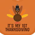 thumbnail image 4 of Inktastic My 1st Thanksgiving Turkey Boys or Girls Baby Bib, 4 of 4