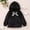 Black, variant on EQWLJWE Autumn Winter Infant Toddler Baby Boys Girls Long-sleeved Thickened Warm Flannel Hooded Sweater Girls' Harness Holiday Clearance