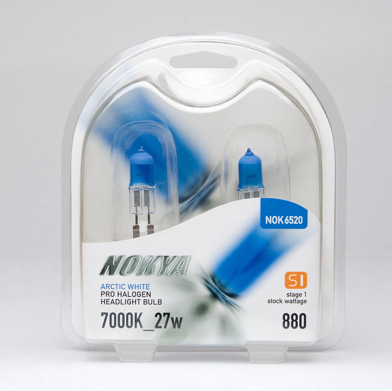 Nokya 880 Arctic White Stage 1 7000K Pro Halogen Headlight / Fog Light Car Light Bulb Replacement One Pair NOK6520