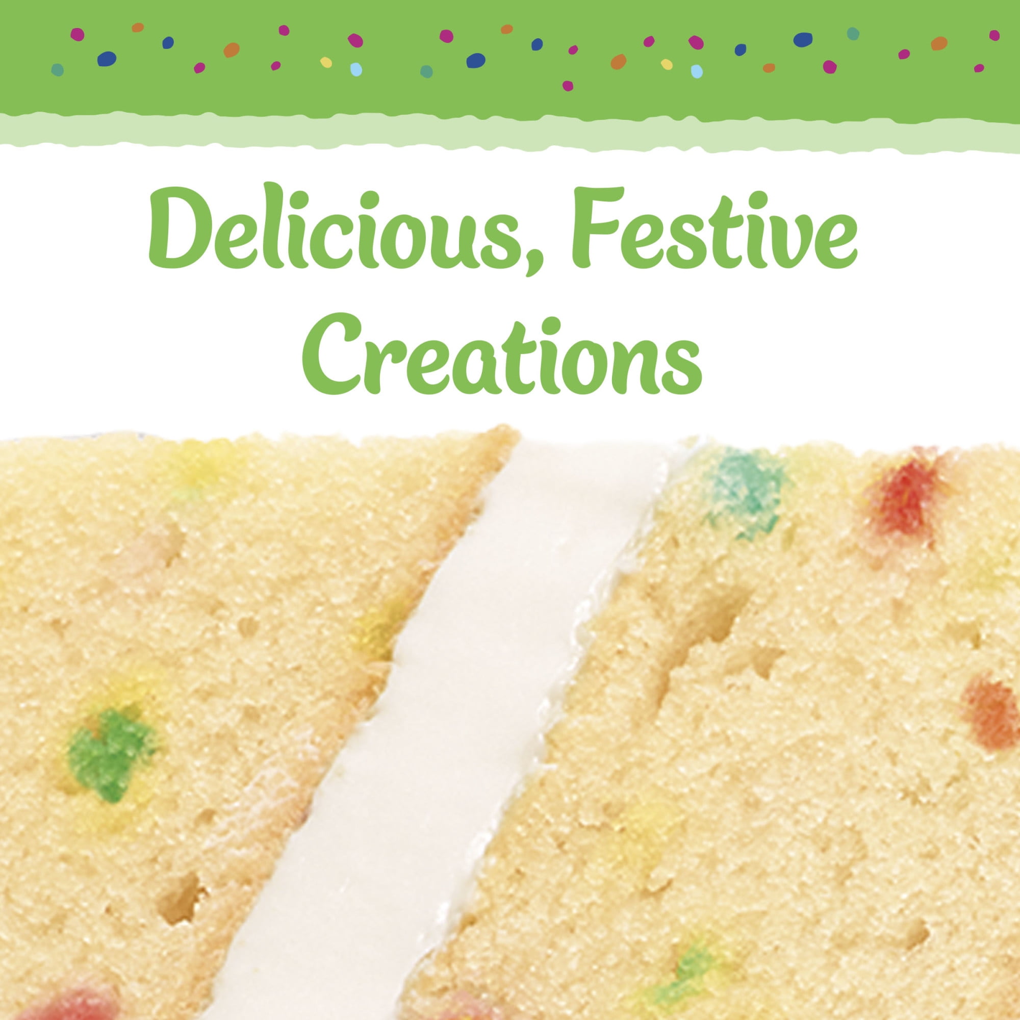 (3 pack) Pillsbury Gluten Free Funfetti Cake Mix with Candy Bits, 17 oz Box