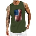 thumbnail image 4 of KPOPLK Men's Beach Tank Tops with Fringe Details: Bohemian, Stylish and Great for a Relaxed Summer Look XL Green, 4 of 4