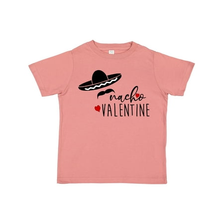 

Inktastic Funny Nacho Valentine Sombrero Hat Mustache and Hearts Gift Toddler Boy or Toddler Girl T-Shirt