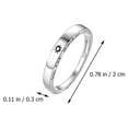 thumbnail image 2 of CIMAXIC 2Pcs Creative Couple Rings Decorative Rings Open Design Ring Jewelry (Silver),0.79"X0.79"X0.12", 2 of 4