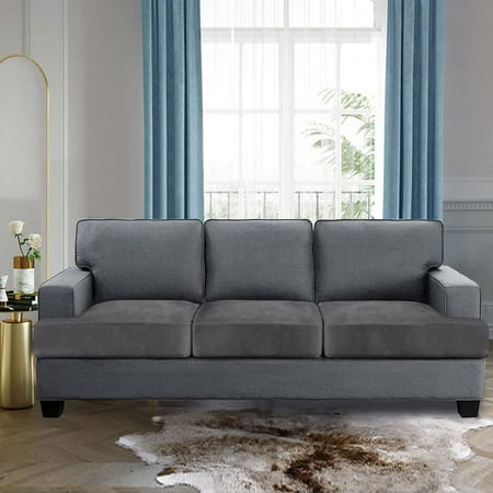 Stretch Velvet 3 Piece T Cushion Sofa Slipcovers Individually Covers For Couch Seat Stay With Elastic Bands Grey Canada Cushion Couch Seat Covers, 3 Seat T Cushion Sofa Covers