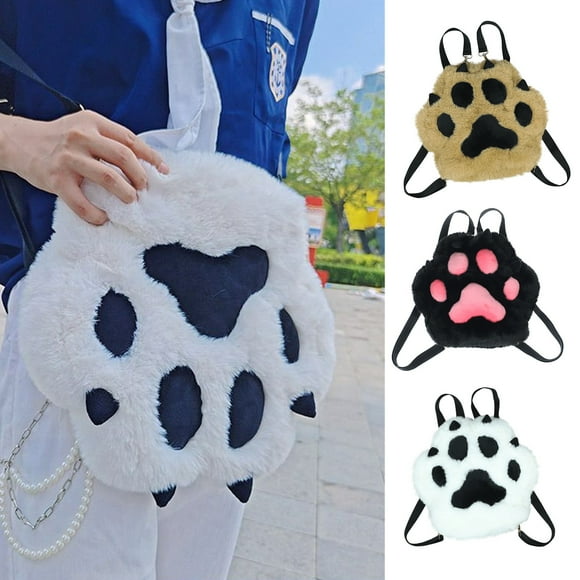 Xihbxyly Mochila con Estampado de Huellas de Perro, Poliéster Ligero, Múltiples Compartimentos, Ideal para Viajes, Ideal para La Escuela, Camping y Senderismo, 32 X 35 Cm.