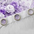 thumbnail image 4 of jejeloiu Vintage Cartoon Floral Curtains Pack of 2 (42x84 Each),Retro Flowers Curtains Blackout,White Purple Lavender Bedroom Curtains For Men Women,Breathable Home Decor, 4 of 6