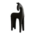 thumbnail image 1 of Estatua de caballo, escultura animal, artesanía, figura decorativa, decoración de mesa. Negro Pequeño, 1 of 9