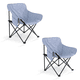 thumbnail image 1 of Sillas Plegables para Camping para Playa Pesca y Exteriores de Lona Impermebale Ligera - Sillas para Exterior Ergonomica con Estructura de Acero y Funda Transportadora Set 2 Sillas, 1 of 1