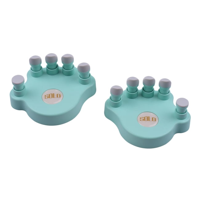 Piano Finger Trainers Finger Correctors Tools w/ Round Keys Soft blue