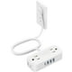 thumbnail image 1 of TROND Regleta de enchufe plano, cable de extensión ultrafino de 5 pies, regleta de viaje con 4 cargadores USB (1USB C), 1 of 5