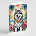 thumbnail image 3 of Brussels Griffon Luau Greeting Cards Pack of 8 7 in x 5 in, 3 of 30