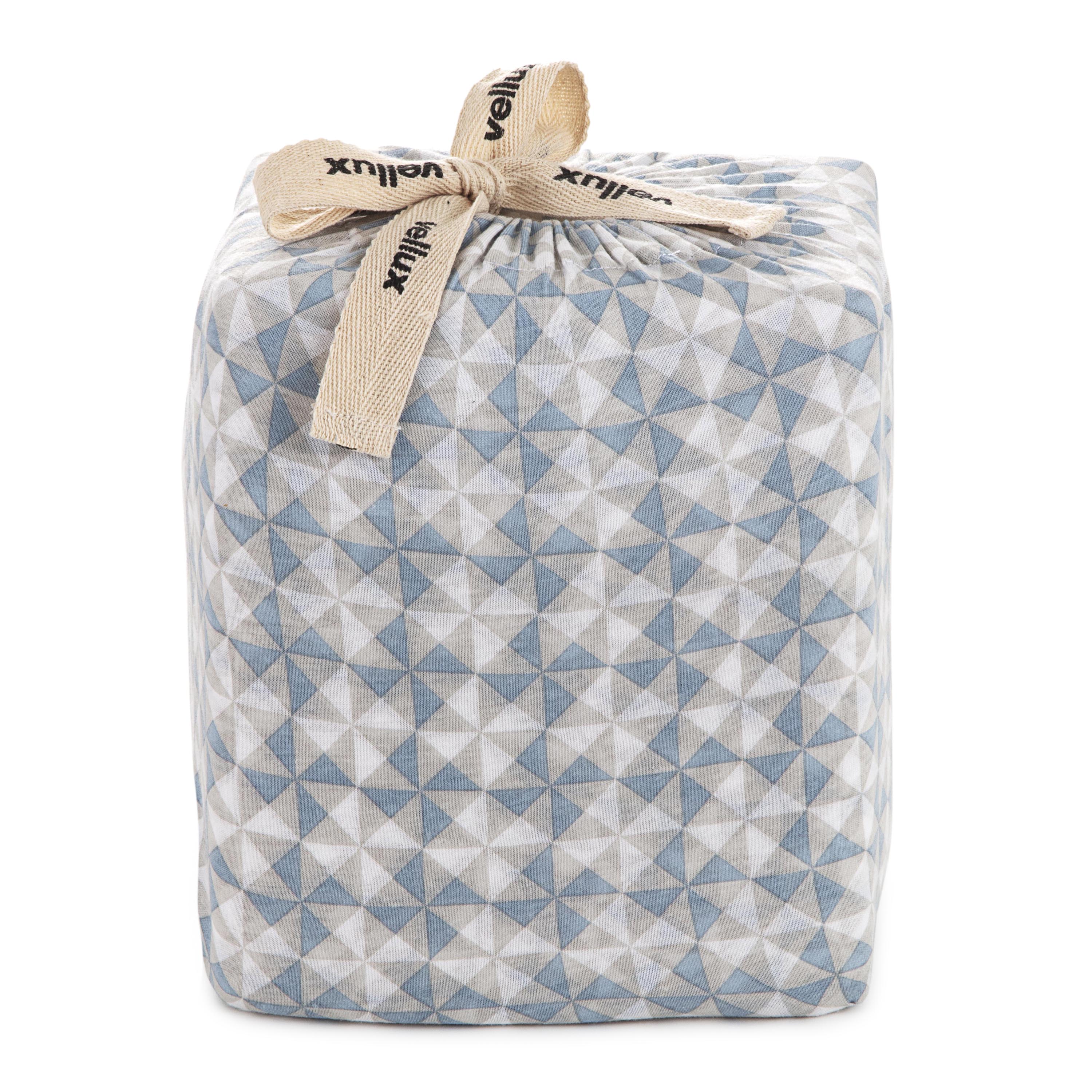 Vellux Noma Jersey Sheet Set, Twin, Soft Blue