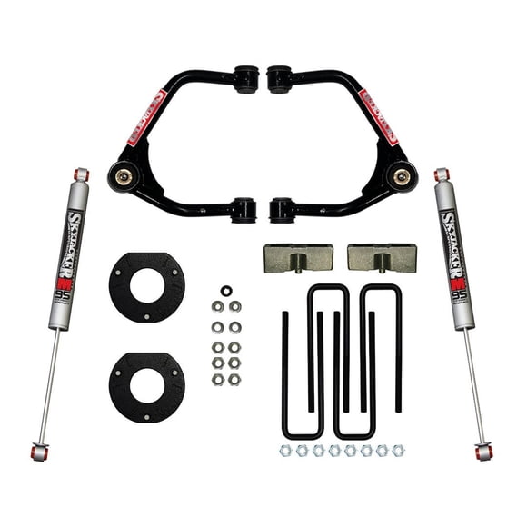 Skyjacker Suspensions Kit de Levage Suspension C19350PMM M95 Monotube; Levage avant 3-1/2 Pouces; Levage Arrière 2 Pouces; avec Amortisseurs Monotube Arrière; Composants Noirs